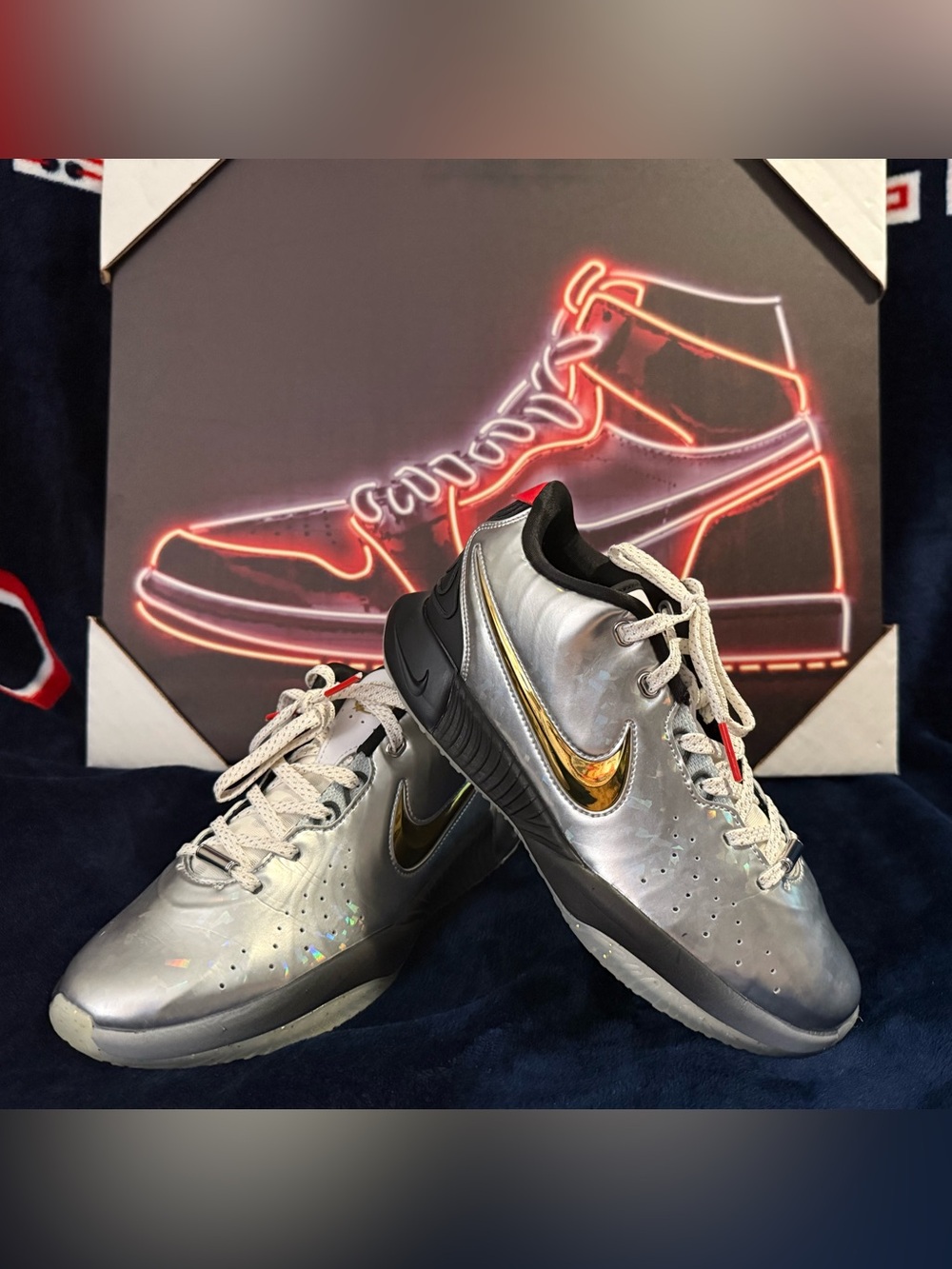 Men’s Nike LeBron 21 SE "All-Star" Shoes with Gold Swoosh Size 6.5